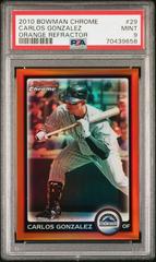 Carlos Gonzalez [Orange Refractor] #29 Baseball Cards 2010 Bowman Chrome Prices