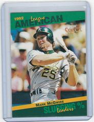 Mark McGwire #43 Baseball Cards 1993 Score Select Prices