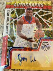 Zion Williamson Basketball Cards 2021 Panini Mosaic Autographs Prices