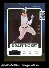 Aaron Judge [Draft Blue] #59 Baseball Cards 2021 Panini Contenders Prices