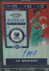 JA Morant [Autograph Red] Basketball Cards 2019 Panini Contenders Optic Prices