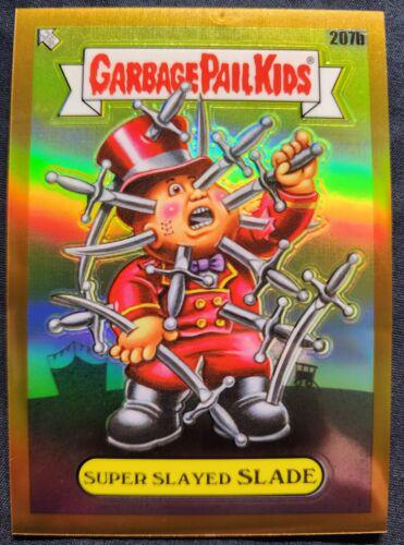 Super Slayed SLADE [Gold Refractor] #207b 2022 Garbage Pail Kids Chrome