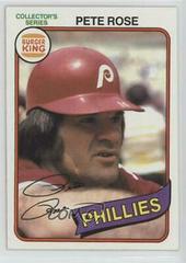 Pete Rose Baseball Cards 1980 Burger King Pitch, Hit & Run Prices