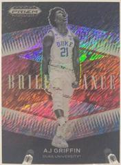 AJ Griffin [Red Shimmer] #BR-AG Basketball Cards 2022 Panini Prizm Draft Picks Brilliance Prices