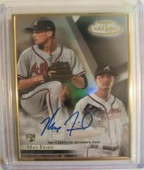 Max Fried [Blue] #FA-MF Baseball Cards 2018 Topps Gold Label Framed Autograph Prices