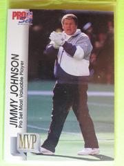 Jimmy Johnson Football Cards 1992 Pro Set Gold MVP's Prices
