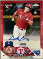 Josh Jung [Red] #RA-JJ Baseball Cards 2023 Topps Chrome Rookie Autographs Prices