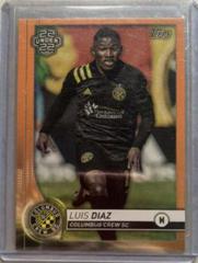 Luis Diaz [Orange] Soccer Cards 2020 Topps MLS Prices