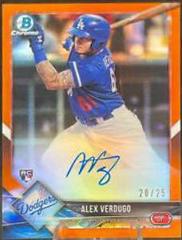 Alex Verdugo [Orange Refractor] Baseball Cards 2018 Bowman Chrome Rookie Autographs Prices