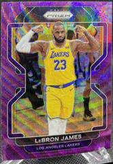 LeBron James [Purple Wave] Basketball Cards 2021 Panini Prizm Prices