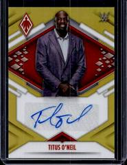 Titus O'Neil [Gold] #PA-TON Wrestling Cards 2022 Panini Chronicles WWE Phoenix Autographs Prices