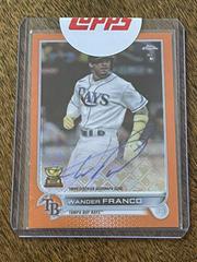 Wander Franco [Orange] #CA-WF Baseball Cards 2022 Topps Chrome Logofractor Autographs Prices