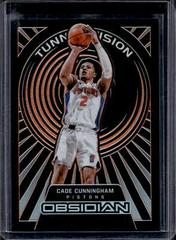 Cade Cunningham [Orange] #2 Basketball Cards 2021 Panini Obsidian Tunnel Vision Prices