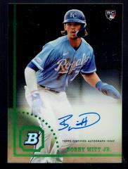 Bobby Witt Jr. Baseball Cards 2022 Bowman Heritage Chrome Rookie Autographs Prices
