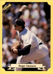 Roger Clemens [Yellow Back] #114 Baseball Cards 1987 Classic Travel Update Prices