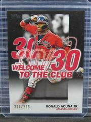 Ronald Acuna Jr. [Black] Baseball Cards 2023 Topps Welcome to the Club Prices