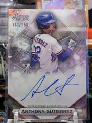 Anthony Gutierrez [Refractor] #PA-AG Baseball Cards 2023 Bowman Sterling Prospect Autograph Prices