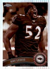 Ray Lewis [Sepia Refractor] Football Cards 2011 Topps Chrome Prices