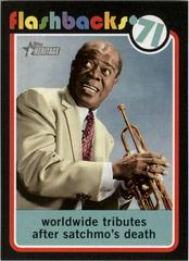 Louie Armstrong passes away Baseball Cards 2020 Topps Heritage News Flashbacks Prices