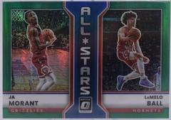 Ja Morant, LaMelo Ball [Green] #3 Basketball Cards 2022 Panini Donruss Optic All Stars Prices