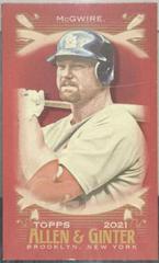 Mark McGwire [Mini Red] #27 Baseball Cards 2021 Topps Allen & Ginter X Prices
