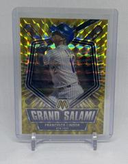Francisco Lindor [Reactive Yellow] #GS-5 Baseball Cards 2022 Panini Mosaic Grand Salami Prices