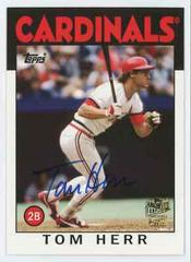 Tom Herr Baseball Cards 2012 Topps Archives Fan Favorite Autographs Prices