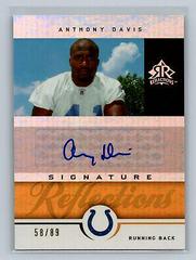 Anthony Davis [Gold] #SR-AD Football Cards 2005 Upper Deck Reflections Signatures Prices
