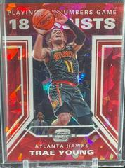 Trae Young [Red Cracked Ice] Basketball Cards 2019 Panini Contenders Optic Playing the Numbers Game Prices