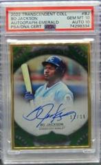 Bo Jackson [Emerald] Baseball Cards 2022 Topps Transcendent Collection Autographs Prices