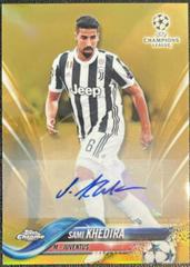 Sami Khedira [Autograph Gold Refractor] Soccer Cards 2017 Topps Chrome UEFA Champions League Prices