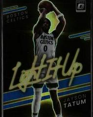 Jayson Tatum [Blue] Basketball Cards 2021 Panini Donruss Optic Light It Up Prices