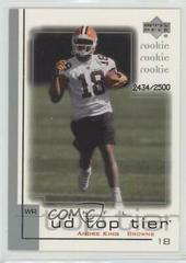 Andre King #248 Football Cards 2001 Upper Deck Top Tier Prices
