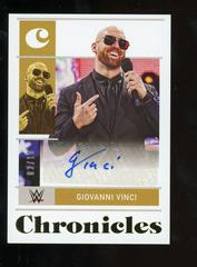Giovanni Vinci [Gold] Wrestling Cards 2022 Panini Chronicles WWE Signatures Prices
