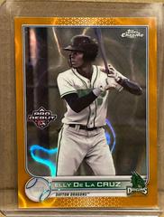 Elly De La Cruz [Orange Lava Refractor] #PDC-189 Baseball Cards 2022 Topps Pro Debut Chrome Prices