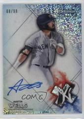 Austin Wells [Speckle Refractor] #BSPA-AW Baseball Cards 2021 Bowman Sterling Prospect Autographs Prices