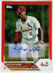 Masyn Winn [Autograph Red] #PD-161 Baseball Cards 2023 Topps Pro Debut Prices