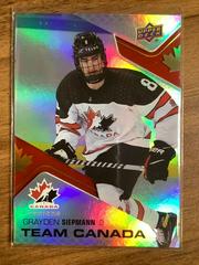 Grayden Siepmann Hockey Cards 2022 Upper Deck Team Canada Juniors Acetates Prices
