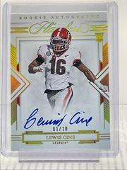 Lewis Cine [Autograph Gold] #115 Football Cards 2022 Panini Flawless Collegiate Prices