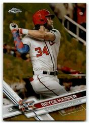 Bryce Harper [Autograph Gold Refractor] Baseball Cards 2017 Topps Chrome Update Prices