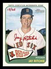 Jay Ritchie [Red Ink] #JR Baseball Cards 2014 Topps Heritage Real One Autographs Prices
