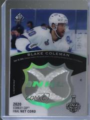 Blake Coleman Hockey Cards 2021 SP Game Used 2020 NHL Stanley Cup Finals Net Cord Relics Prices
