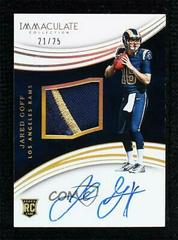 Jared Goff [Patch Autograph Gold] Football Cards 2016 Panini Immaculate Prices