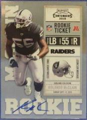 Rolando McClain [Running Autograph] #230 Football Cards 2010 Playoff Contenders Prices