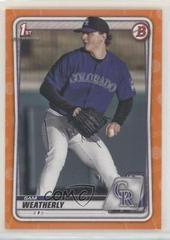 Sam Weatherly [Orange] #BD-109 Baseball Cards 2020 Bowman Draft Prices