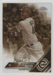 Anthony Rizzo [Sepia Refractor] #87 Baseball Cards 2016 Topps Chrome Prices
