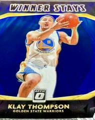 Klay Thompson [Blue] #7 Basketball Cards 2020 Panini Donruss Optic Winner Stays Prices