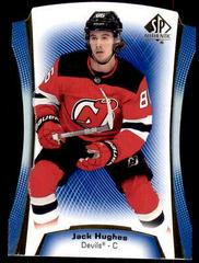 Jack Hughes [Blue] Hockey Cards 2021 SP Authentic Die Cuts Prices