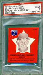 Sparky Anderson Baseball Cards 1978 Pepsi Cola Superstars Hand Cut Prices