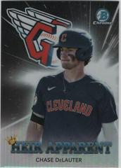 Chase DeLauter [Refractor] #HA-13 Baseball Cards 2022 Bowman Draft Heir Apparent Prices